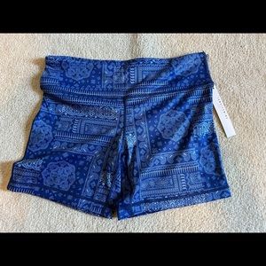 Blue paisley I Am Becoming (IAB MFG) no ride shorts NWT